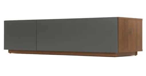 Mueble multimedia Hopkins – Nogal y gris