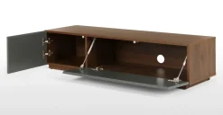 Mueble multimedia Hopkins – Nogal y gris