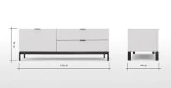 Mueble multimedia Marcell – Gris claro