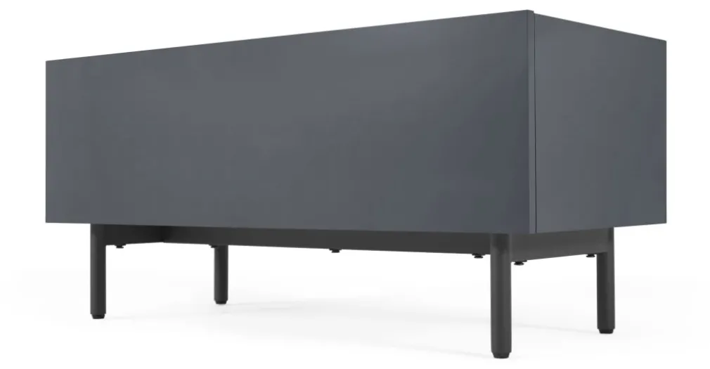 Mueble multimedia Mino – Gris oscuro y roble
