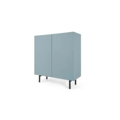 Mueble para recibidor Mino – Roble y azul