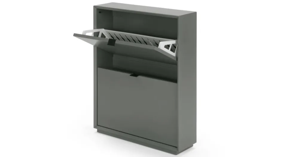 Mueble zapatero pequeño Marcell – Gris