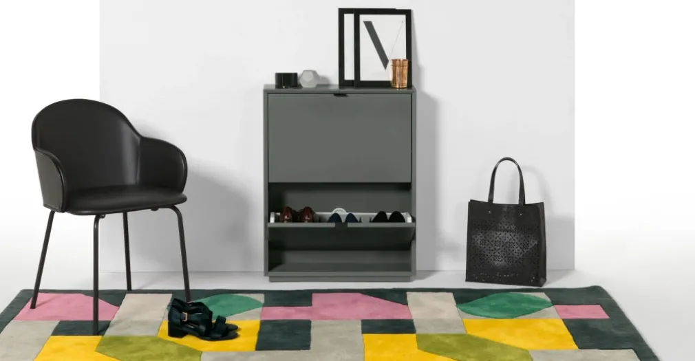 Mueble zapatero pequeño Marcell – Gris
