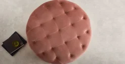 Puf Redondo Grande Hampton – Palo Rosa