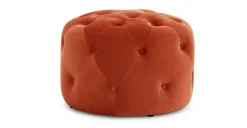 Puf Redondo Pequeño Hampton – Naranja Llama