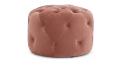 Puf Redondo Pequeño Hampton – Palo Rosa