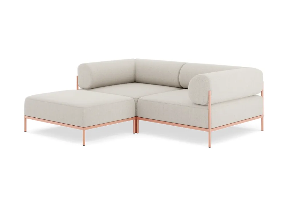 Seccional 2 Cuerpos con Chaise Longue a la Izquierda Noah