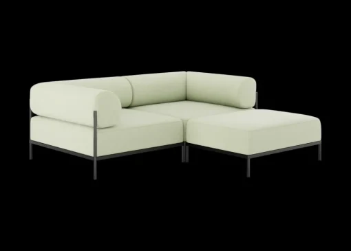 Seccional 2 Cuerpos con Chaise Longue a la Derecha Noah