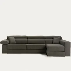 Seccional con Chaise Longue a la Derecha Dolmen – Gris Oscuro