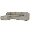 Seccional con Chaise Longue a la Izquierda Victor – Gris Portland