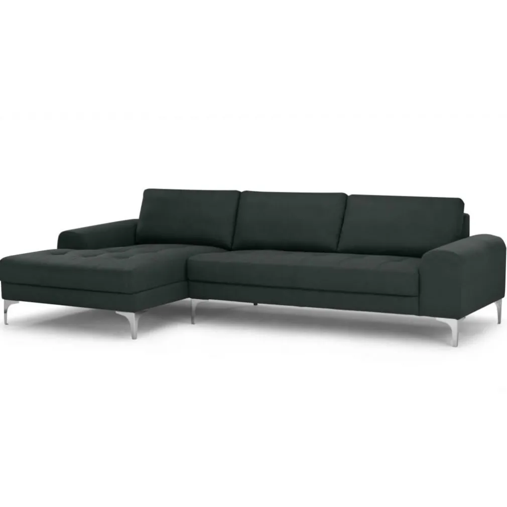 Seccional con Chaise Longue a la Izquierda Vittorio – Gris Antracita
