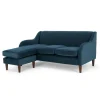 Seccional con Chaise Longue a la Derecha Helena – Azul Cerceta