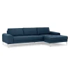 Seccional con Chaise Longue a la Derecha Vittorio – Azul Oscuro