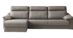 Seccional con Chaise Longue a la Izquierda Berton – Gris