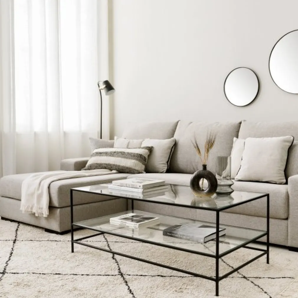 Seccional con Chaise Longue a la Izquierda Sound – Gris Claro