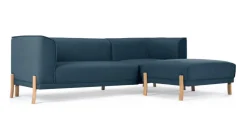 Seccional con Chaise Longue a la Derecha Magnus – Azul