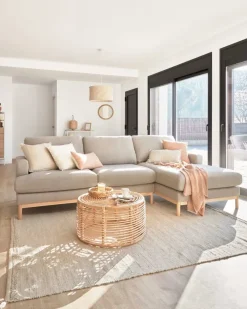 Seccional con Chaise Longue a la Derecha Mihaela – Gris