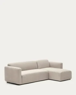 Seccional con Chaise Longue a la Derecha Neom – Beige
