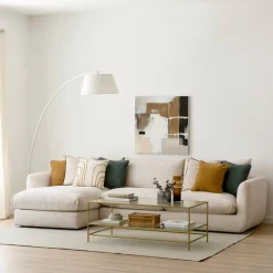 Seccional con Chaise Longue a la Izquierda Cuzco – Beige