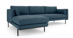 Seccional con Chaise Longue a la Izquierda Harlow – Azul