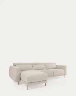 Seccional con Chaise Longue a la Izquierda Singa – Crudo