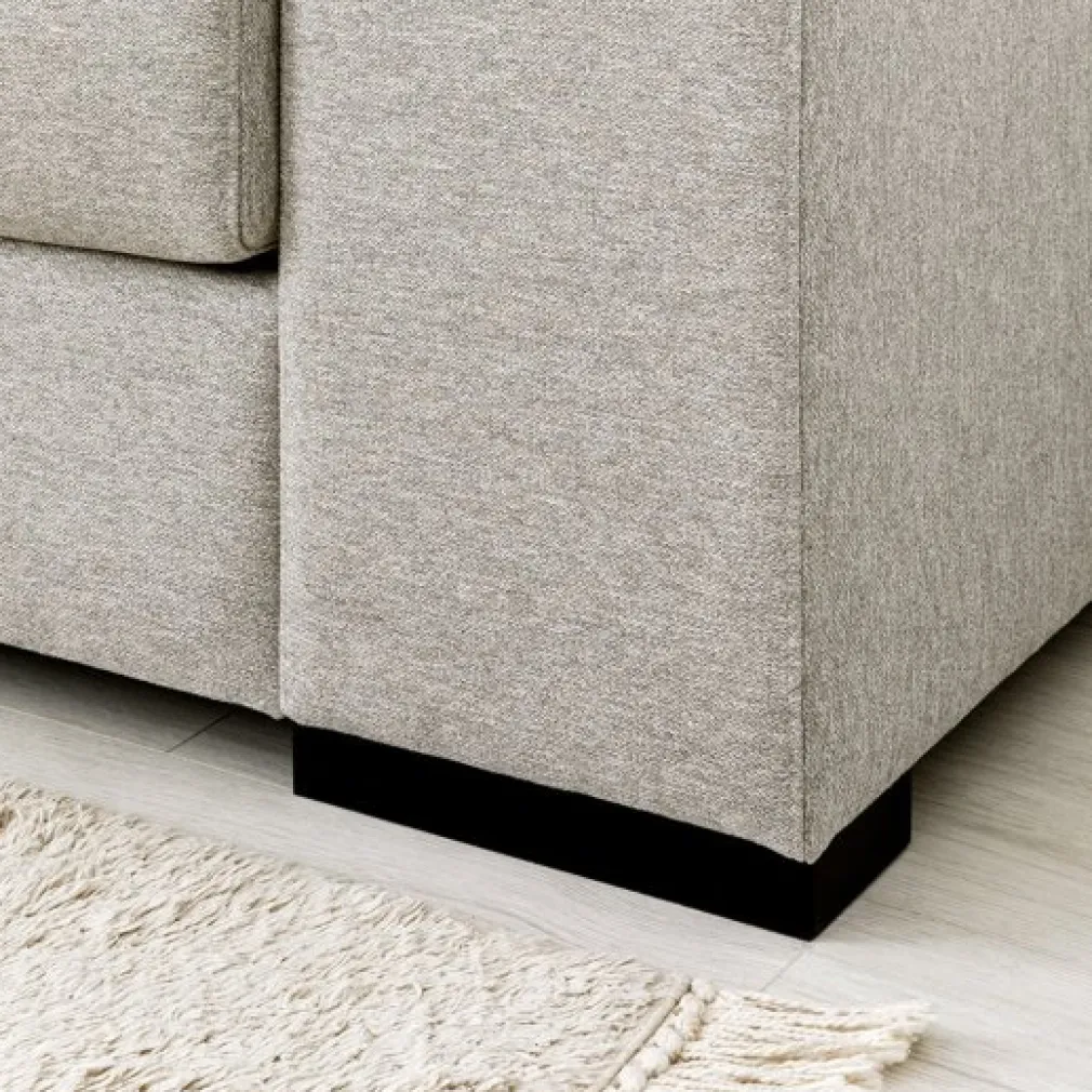 Seccional con Chaise Longue a la Izquierda Sound – Gris Claro