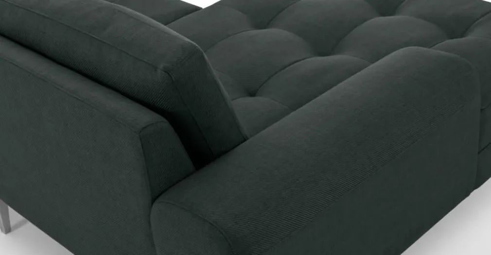 Seccional con Chaise Longue a la Izquierda Vittorio – Gris Antracita