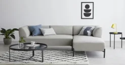 Seccional con Chaise Longue a la Derecha Kiva – Gris Granizo