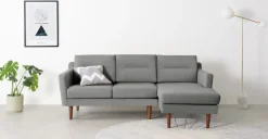 Seccional con Chaise Longue a la Derecha Walker – Gris