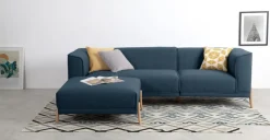 Seccional con Chaise Longue a la Derecha Magnus – Azul