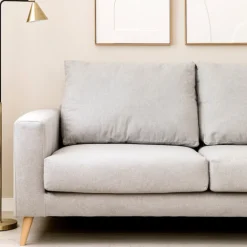 Seccional con Chaise Longue a la Derecha Piero – Gris Claro