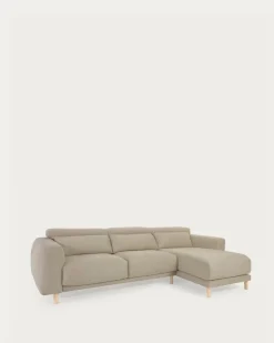 Seccional con Chaise Longue a la Derecha Singa – Beige