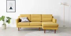 Seccional con Chaise Longue a la Derecha Walker – Amarillo