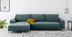 Seccional con Chaise Longue a la Izquierda Luciano – Verde