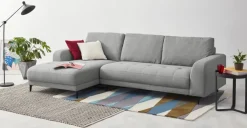 Seccional con Chaise Longue a la Izquierda Luciano – Gris Montaña
