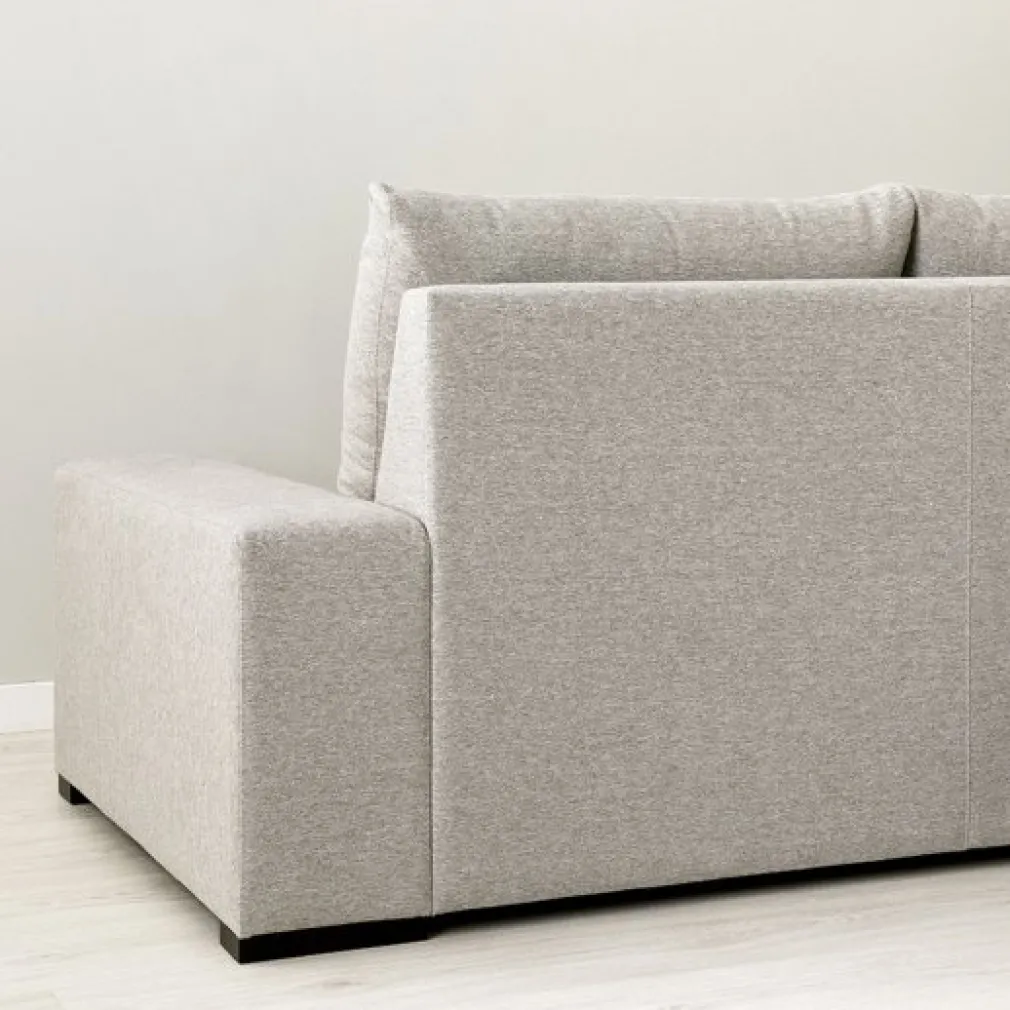 Seccional con Chaise Longue a la Izquierda Sound – Gris Claro