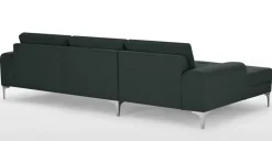 Seccional con Chaise Longue a la Izquierda Vittorio – Gris Antracita