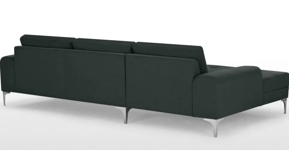 Seccional con Chaise Longue a la Izquierda Vittorio – Gris Antracita