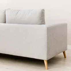 Seccional con Chaise Longue a la Derecha Piero – Gris Claro