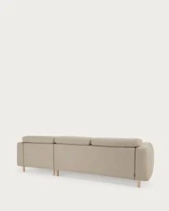 Seccional con Chaise Longue a la Derecha Singa – Beige