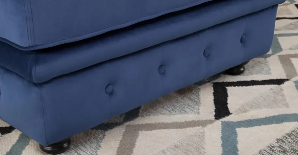 Seccional con Chaise Longue a la Izquierda Branagh – Azul Eléctrico