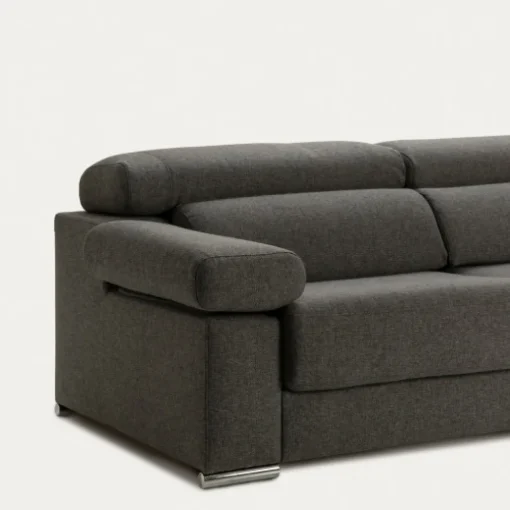 Seccional con Chaise Longue a la Derecha Dolmen – Gris Oscuro