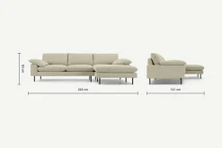 Seccional con Chaise Longue a la Derecha Fallyn – Arena Empederada
