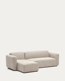 Seccional con Chaise Longue a la Izquierda Neom – Beige