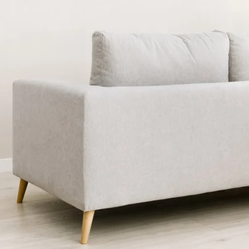 Seccional con Chaise Longue a la Izquierda Piero – Gris Claro