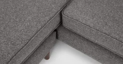 Seccional con Chaise Longue a la Derecha Helena – Gris Humo