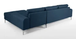 Seccional con Chaise Longue a la Derecha Vittorio – Azul Oscuro