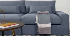 Seccional con Chaise Longue a la Izquierda Trent – Azul Lavado