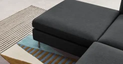 Seccional con Chaise Longue a la Izquierda Vento – Gris Sterling