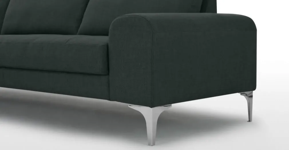 Seccional con Chaise Longue a la Izquierda Vittorio – Gris Antracita